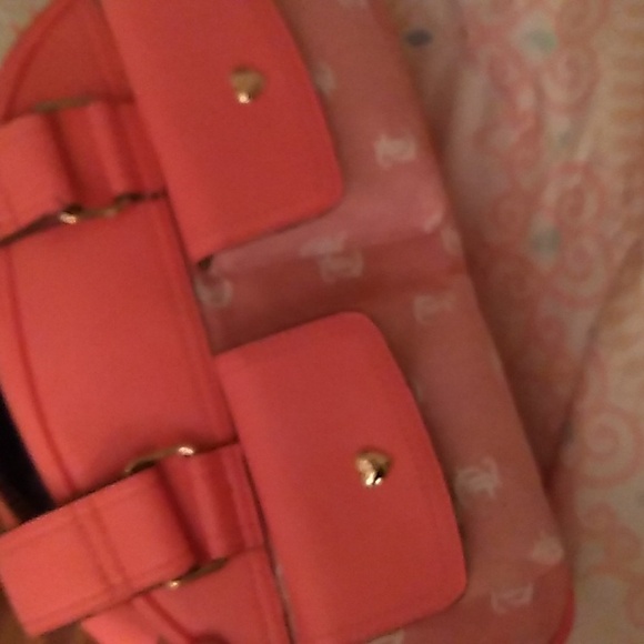 Juicy Couture Sparkly Pink Bowler Bag Pockets Viral Tik Tok - Picture 6 of 6